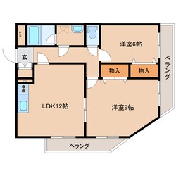 奈良駅 徒歩7分 3階の物件間取画像